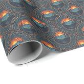 Vintag Wilderness Sunset Mandala Kunst, Dichtung u Geschenkpapier (Rolleneckpunkt)