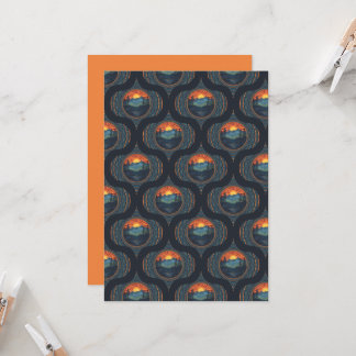 Vintag Wilderness Sunset Mandala Ogee Einladung