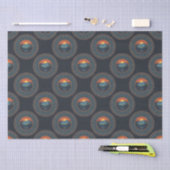 Vintag Wilderness Sunset Polka Dot Mandala Seidenpapier (Handwerk)