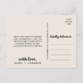 Vintag Wilderness Vielen Dank Postkarte (Rückseite)