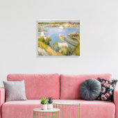 Vintag Willard Metcalf Gloucester Harbour Leinwanddruck (Insitu (Wohnzimmer))