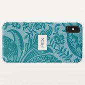 Vintag William Morris Aquamarin Green Botanical Case-Mate iPhone Hülle (Rückseite (Horizontal))