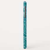 Vintag William Morris Aquamarin Green Botanical Case-Mate iPhone Hülle (Hinten/Links)
