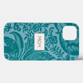Vintag William Morris Aquamarin Green Botanical Case-Mate iPhone Hülle (Rückseite (Horizontal))