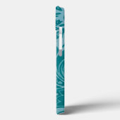 Vintag William Morris Aquamarin Green Botanical Case-Mate iPhone Hülle (Rückseite / Links)