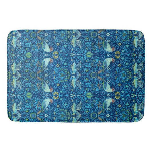 Vintag William Morris Bird Badematte (Vorderseite)