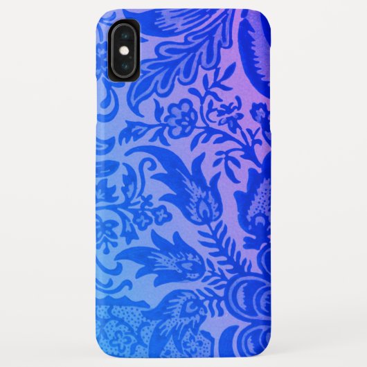 Vintag William Morris Blue Pink Botanical Case-Mate iPhone Hülle (Rückseite)