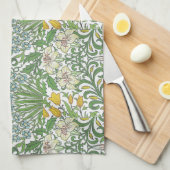 Vintag William Morris Blume Garden Wallpaper Geschirrtuch (Viertel Falte)