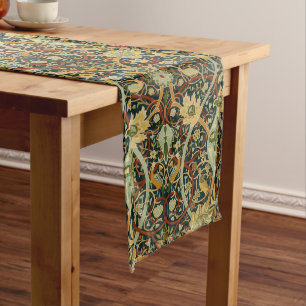Vintag William Morris Bullerswood Carpet Großer Tischläufer
