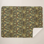 Vintag William Morris Bullerswood Carpet Sherpadecke (Vorderseite (Horizontal))