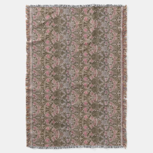 Vintag William Morris Columbine Decke (Vorderseite Vertikal)