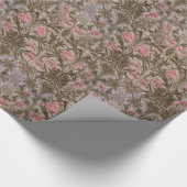 Vintag William Morris Columbine Geschenkpapier (Ecke)