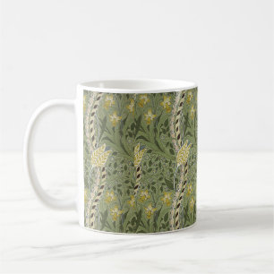 Vintag William Morris Daffodil Floral Yellow Kaffeetasse