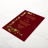 Vintag William Morris Einfache Blumenzucht Folieneinladung (Gedreht)