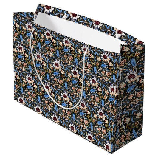 Vintag William Morris Evenlode Große Geschenktüte (Rückseite Schrägansicht)