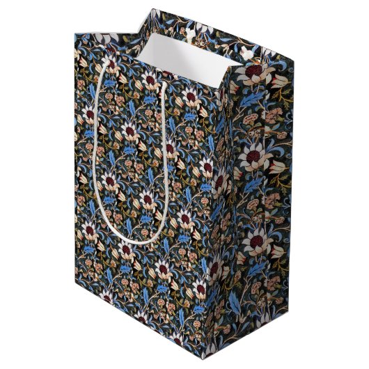 Vintag William Morris Evenlode Mittlere Geschenktüte (Rückseite Schrägansicht)