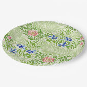 Vintag William Morris Ferns und Blume Pappteller (Schrägansicht)