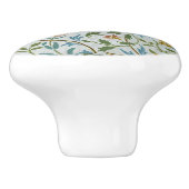 Vintag William Morris Flora Keramikknauf (Seitenansicht)