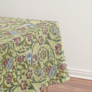 Vintag William Morris floral Pattern Pink Blau Tischdecke