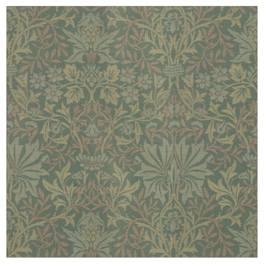 Vintag William Morris Flower Garden Pattern Stoff (Nahaufnahme)