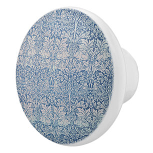 Vintag William Morris Forest Rabbit Bird Foliage  Keramikknauf