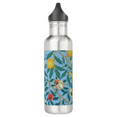 Vintag William Morris 'Four Fruits'-Muster Edelstahlflasche (Links)