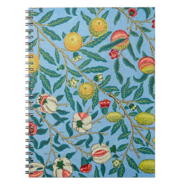 Vintag William Morris 'Four Fruits'-Muster Notizblock