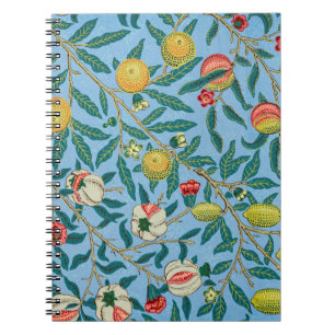 Vintag William Morris 'Four Fruits'-Muster Notizblock