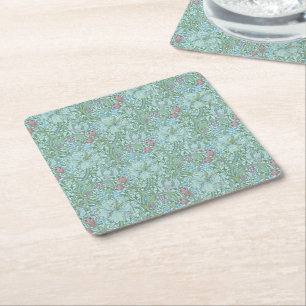 Vintag William Morris Golden Lily Rechteckiger Pappuntersetzer