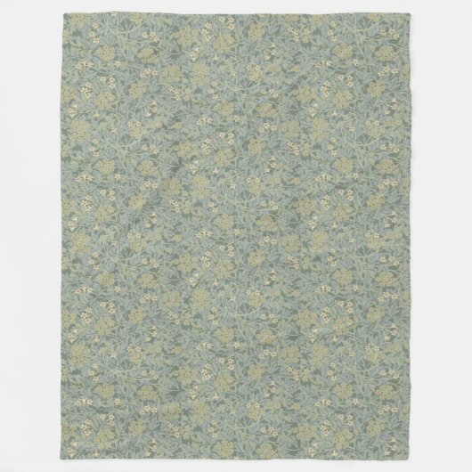 Vintag William Morris Jasmine Fleecedecke (Vorderseite)