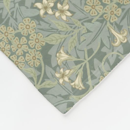 Vintag William Morris Jasmine Fleecedecke (Ecke)