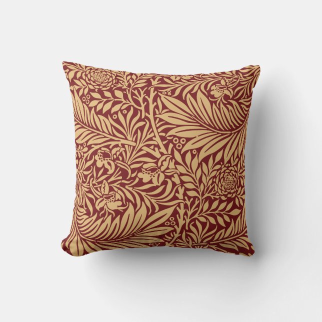 Vintag William Morris Larkspur Pattern Kissen (Vorderseite)