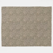 Vintag William Morris Marigold Fleecedecke (Vorderseite (Horizontal))
