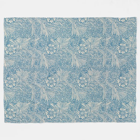 Vintag William Morris Marigold Fleecedecke (Vorderseite (Horizontal))
