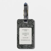 Vintag William Morris Marigold Pattern Gepäckanhänger (Rückseite vertikal)