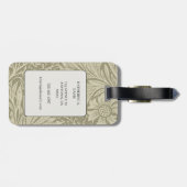 Vintag William Morris Marigold Pattern Gepäckanhänger (Rückseite horizontal)