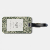 Vintag William Morris Marigold Pattern Gepäckanhänger (Rückseite horizontal)