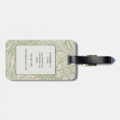 Vintag William Morris Marigold Pattern Gepäckanhänger (Rückseite horizontal)