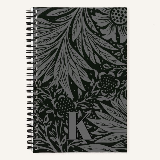 Vintag William Morris Marigold Pattern Notizblock (Vorderseite)