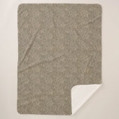 Vintag William Morris Marigold Sherpadecke (Vorderseite)