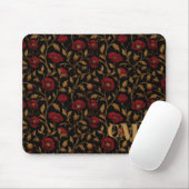 Vintag William Morris Monogram Mousepad (Mit Mouse)