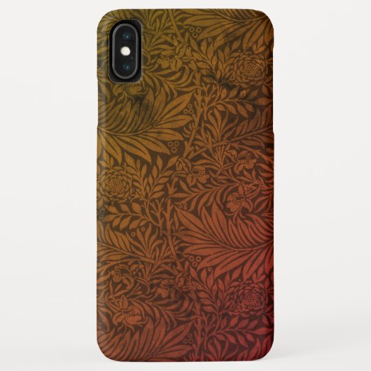 Vintag William Morris Orange Larkspur Botanisch Case-Mate iPhone Hülle (Rückseite)