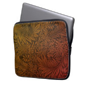Vintag William Morris Orange Larkspur Botanisch Laptopschutzhülle (Vorderseite Links)
