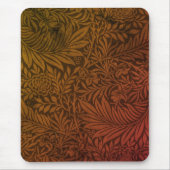 Vintag William Morris Orange Larkspur Botanisch Mousepad (Vorne)