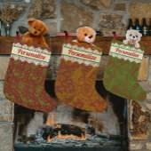 Vintag William Morris Personalisiert Großer Weihnachtsstrumpf