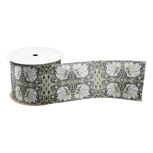 Vintag William Morris Pimpernel Pattern Satinband (Spule)