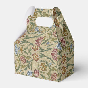 Vintag William Morris Pink Blue Brocade Geschenkschachtel