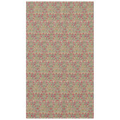 Vintag William Morris Pink Yellow Bird Tischdecke (Vorderseite)