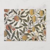 Vintag William Morris Pomegranate Postkarte (Vorderseite)