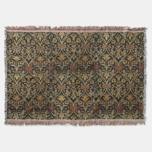 Vintag William Morris Rose und Lily Decke